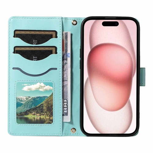 For iPhone 15 14 13 12 11 XS SE 6S 7 8 Plus Flip Wallet Leather Phone Case Cover - Picture 38 of 55