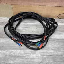 3 RCA 25’ Long Component Cable Video Cord Coaxial HDTV DVD VCR