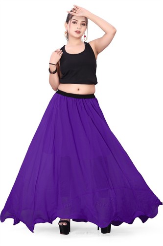 Ballet Dance Wear Half Circle skirt Belly Dance Chiffon Casual Party Wear C13 - Picture 115 of 156