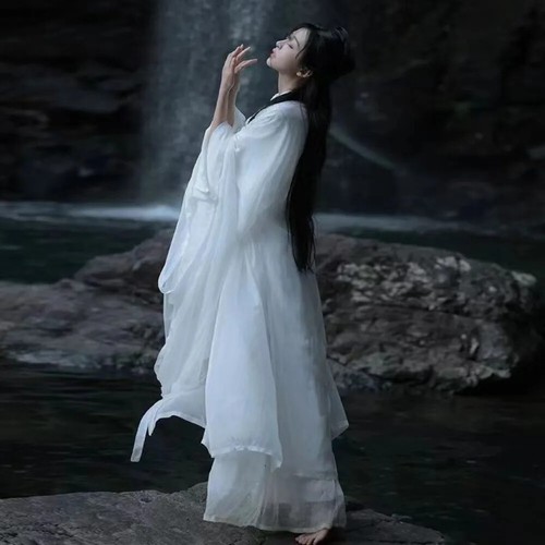 Women Ancient Chinese Hanfu Fairy Dress Costume Summer Dress Hanfu Dress Cosplay - Picture 3 of 18