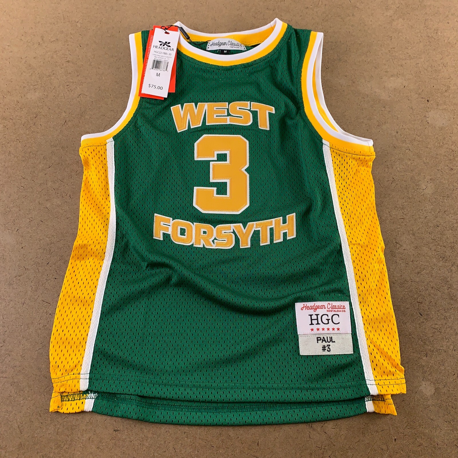 JordansSecretStuff Chris Paul West Forsyth High School Basketball Jersey Custom Throwback Retro Jersey L