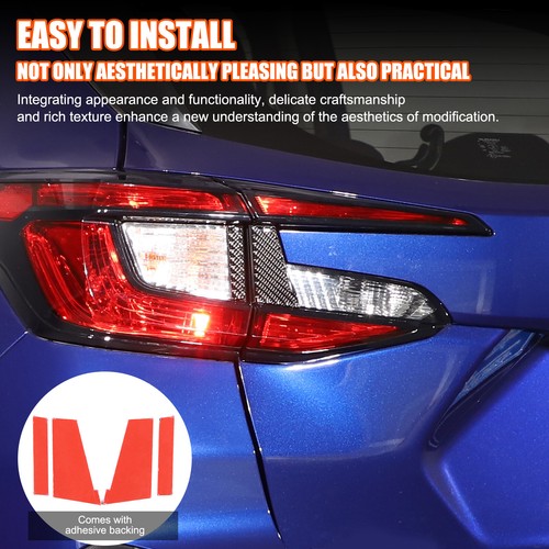 Carbon Rear Tail Light Spacer Decal Sticker For Subaru Crosstrek 2024-2025 - Picture 22 of 22