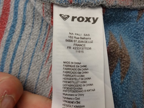 ROXY WOMENS GRAY FLANNEL LINED HOODIE SIZE L - Picture 5 of 5