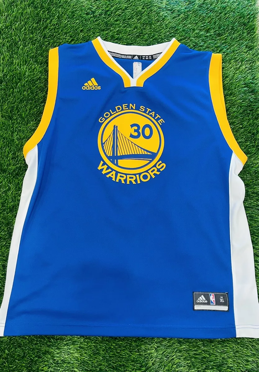 EUC Adidas Steph Curry Golden State Warriors NBA Basketball Jersey