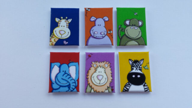 HANDMADE MINIATURE DOLLS HOUSE ACCESSORY CANVAS STYLE WALL ART PICTURE ANIMALS OR10930 HANDMADE MINIATURE DOLLS HOUSE ACCESSORY CANVAS STYLE WALL ART PICTURE ANIMALS OR10930