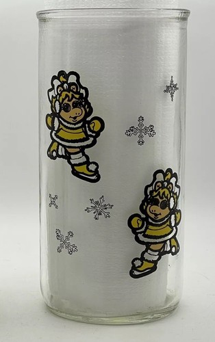 Vintage 1989 Muppet Babies Kraft Jelly Jar Glass Jim Henson - Miss Piggy