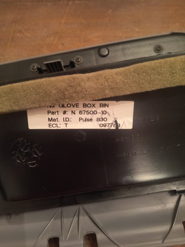 1996-2000 Dodge Grand Caravan Glove Box Storage Compartment Gray N 67500 10 - Picture 7 of 10