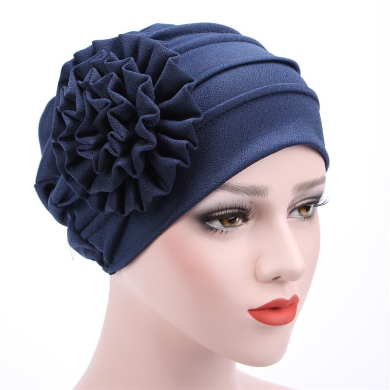 African Stretch Head Wrap Indian Hat Women Braid Hijab