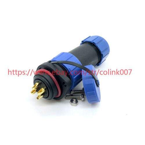 SP21 4pin waterproof connector plug socket, LED power cable connector, IP68 30A - Picture 5 of 5