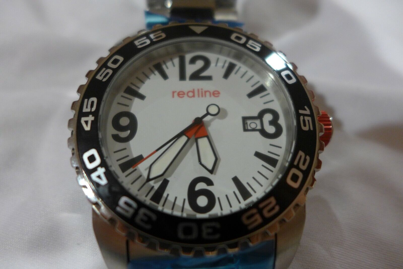 NIB Red Line Japanese Automatic Diving Watch on Bracelet, RL-60013, 46mm