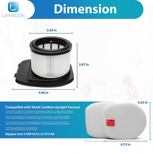 IZ362H Filter für Haifischrakete Haustier Pro IZ162H IZ362H IZ361H UZ365H WZ440H IZ... - Bild 3 von 8