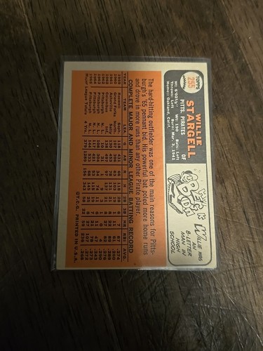 1966 Topps Set-Break #255 Willie Stargell EX-EXMINT - Picture 5 of 6