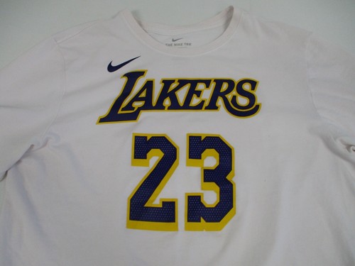 Nike Los Angeles Lakers Shirt Mens XL Pink Short Sleeve Lebron James - Picture 2 of 11