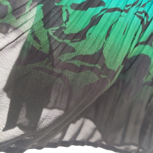 Camicia moda Bug M stampa animalier ombreggiato bottoni davanti blusa colorata pieghe - Foto 6 di 9