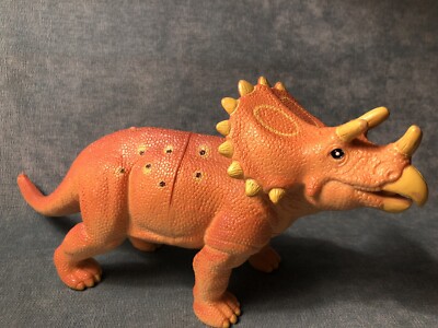 Learning Resources Dinosaur Figure 12'' Triceratops Jurassic Toy EUC Cake Topper