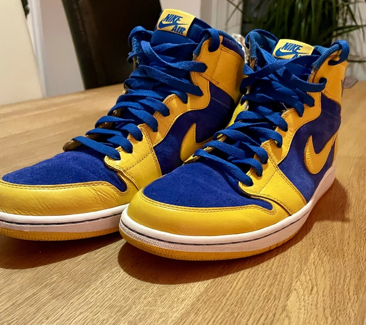Jordan retro 1 blue and yellow cheap