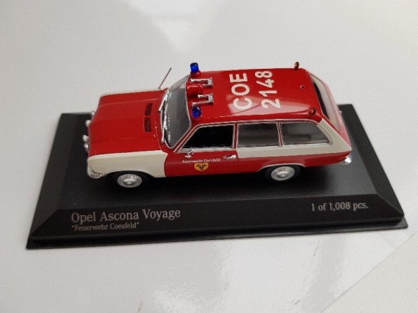 1 43 Minichamps Opel Ascona Voyage 1970 bomberos Coesfeld 400 045890 p.... 1 43 Minichamps Opel Ascona Voyage 1970 bomberos Coesfeld 400 045890 p....