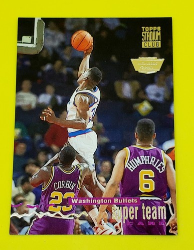1993-94 Topps Stadium Club Solo Miembros Super Equipos #27 Washington Bullets - Imagen 1 de 3