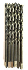 #27 HIGH SPEED STEEL DRILLS JOBBERS LENGTH BLACK W/TANG 118 DEG POINT 6 PIECES