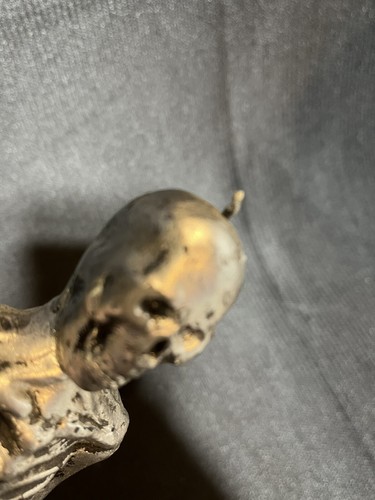 Candela conica di Halloween scheletro argento colorato inutilizzato unico vintage - Foto 8 di 8