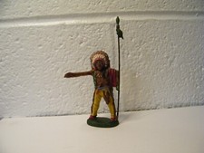 Vintage Elastolin Germany Composition Indian Chief Figure