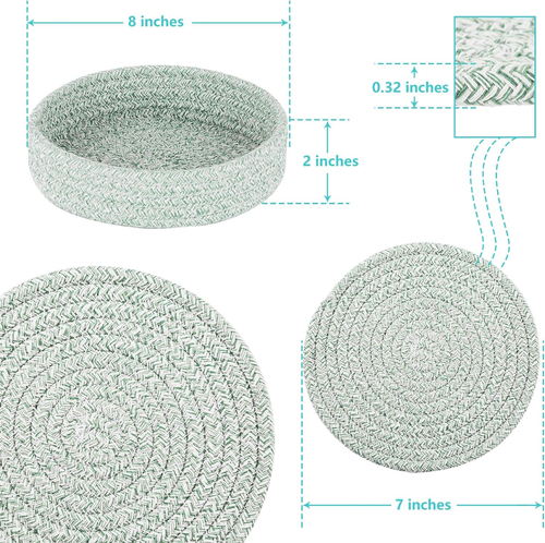 Trivets for Hot Dishes, Pots and Pans, Hot Pads with Storage Basket, Pot Holders - Picture 3 of 6