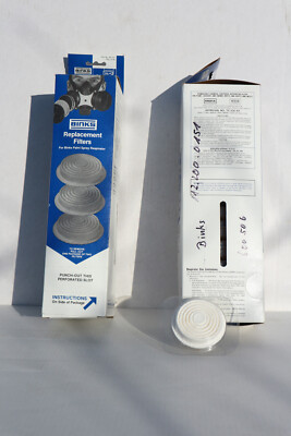 BINKS 40-151 (40-1924) RESPIRATOR PRE-FILTER REPLACEMENTS, 20 Stück/ Karton