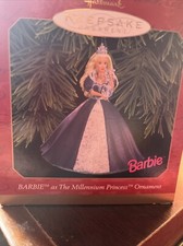 Hallmark 1999 Barbie As The Millennium Princess Keepsake Christmas Ornament NEW