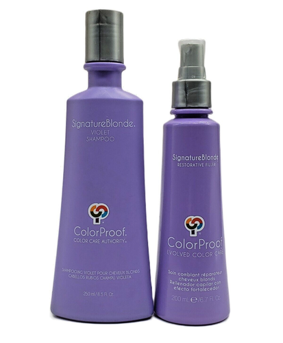 ColorProof Signature Blonde Violet Shampoo 8.5 oz & Restorative Filler 6.7oz Set - Picture 4 of 4