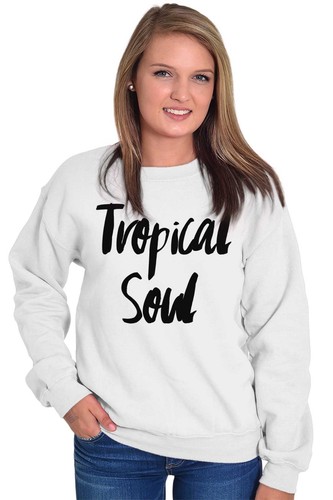 Tropical Soul Beach Life Summer Vacation Womens Crewneck Sweatshirt Pullover - Picture 3 of 11