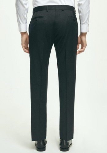 Brooks Brothers klassische Passform 100 % Wolle 1818 Anzughose - anthrazit 46 W/34 L neu mit Etikett - Bild 2 von 12