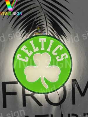 Boston Celtics Beer 20''x20'' 3D LED Neon Beer Bar Sign Display Light Lamp