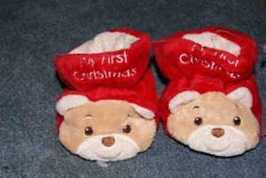 baby christmas slippers