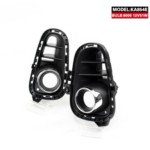 Pair For Kia Rio 2017-2019 Fog Lamp Light With Grille Cover And Bulbs - Bild 4 von 5