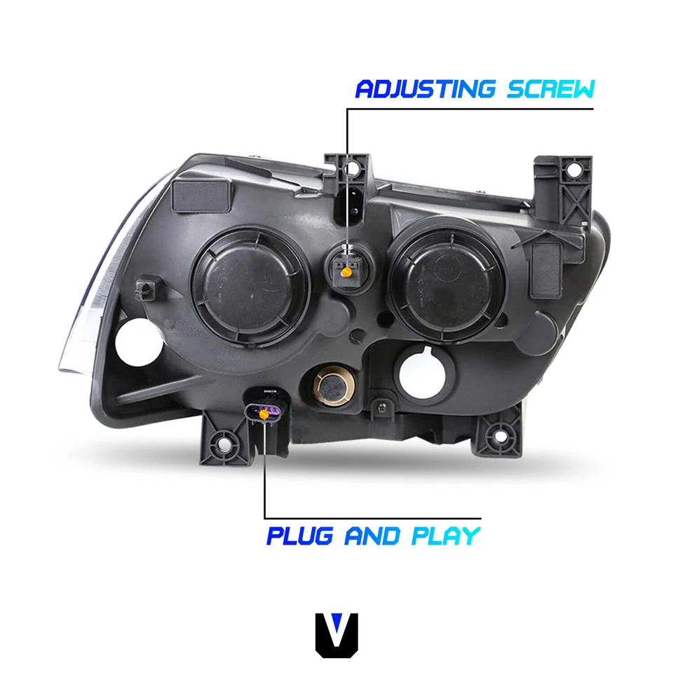 Par de faros halógenos negros transparentes para Dodge Charger 2011-2014 Foto 3 de 4