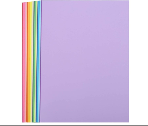 Paquete de papel de color pastel mixto A4 70gsm calidad impresora artesanal copiadora papel Reino Unido - Imagen 2 de 4