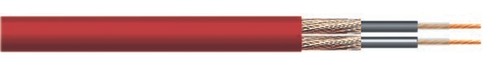 Cable de micrófono con pantalla de 2 núcleos Eagle Heavy Duty 100 m (color rojo) - Imagen 2 de 2