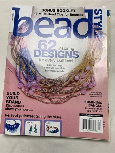 Beading Jewelry Magazines Set Of Five Bead & Button Bead Style Design Projects - Picture 8 of 13