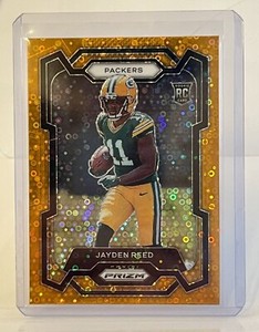 2023 Jayden Reed Panini Prizm Orange Disco #334 Rookie Card Football Packers RC