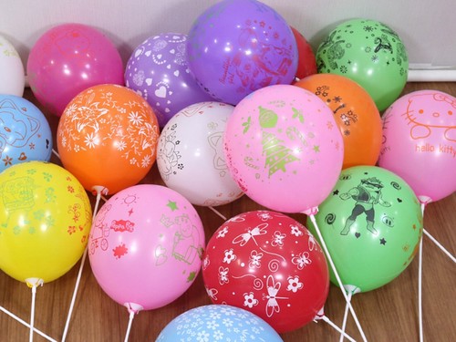 25 globos de látex impresos con flores de color mixto de 12" 2,8 gramos para cumpleaños de boda - Imagen 10 de 10