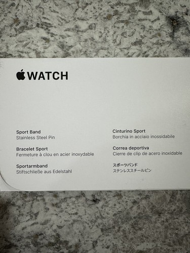 NEW Genuine Apple Watch Sport Band 41mm M/L Storm Blue Designed For Series 9 - Picture 6 of 7