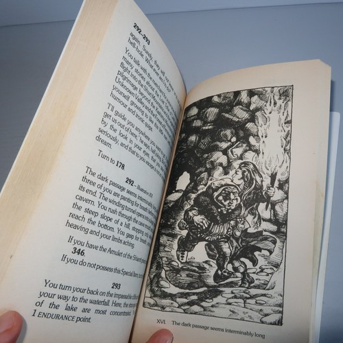 Joe Dever Lone Wolf #1 Grey Star the Wizard Vintage 1985 Adventure Game Book - Imagen 14 de 21