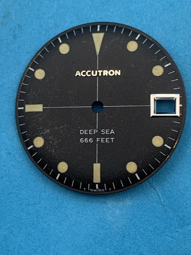 Accutron Deep Sea 666 Feet Dial USE black (N5) - Picture 6 of 8