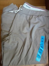 Weatherproof Vintage Men's Comfort Drawstring Jogger Pants 3xl, Clay