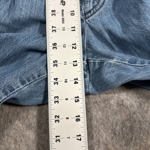 Orvis Men's Jeans Plus Size 40 Denim Blue Light Wash Straight Leg Hemmed Casual - Picture 6 of 8