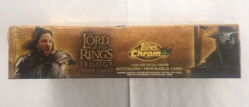 Topps LOTR Il Signore degli Anelli trilogia cromata sigillata in fabbrica confezione da 36 - Foto 3 di 3