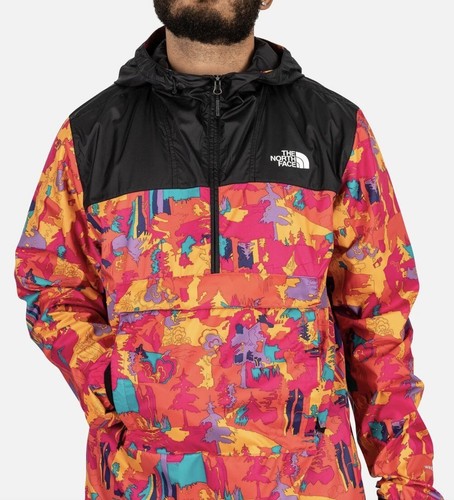 Chaqueta cortavientos Fanorak Mr.Pink estampada novedad The North Face para hombre talla S - Imagen 2 de 16