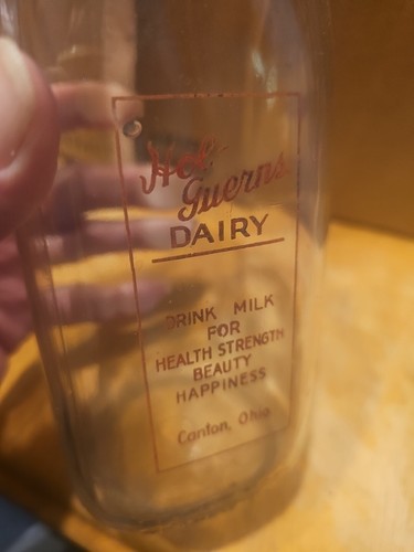 Hol Guerns Dairy Milk Bottle Canton Ohio - Picture 7 of 7