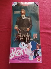Mattel Sparkle Surprise KEN Doll Romantic Date 1991 Vintage #3149 NIB 
