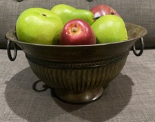 Unbranded Realistic Apples Artificial Fake Fruit Lot of 13 with Rustic Bowl